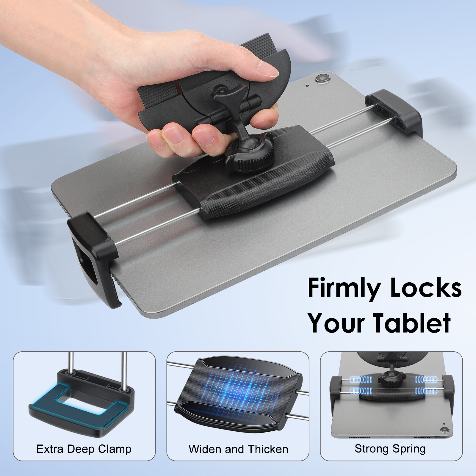 CD Slot Tablet Cellphone Holder CD Player Car Mount Cradle for 4.7-12.9" Devices