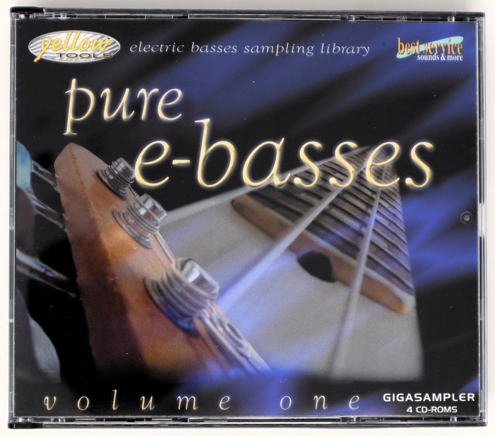 Best Service Pure E-Basses GigaSampler Sample/Sound Library/Sampling 4 CD