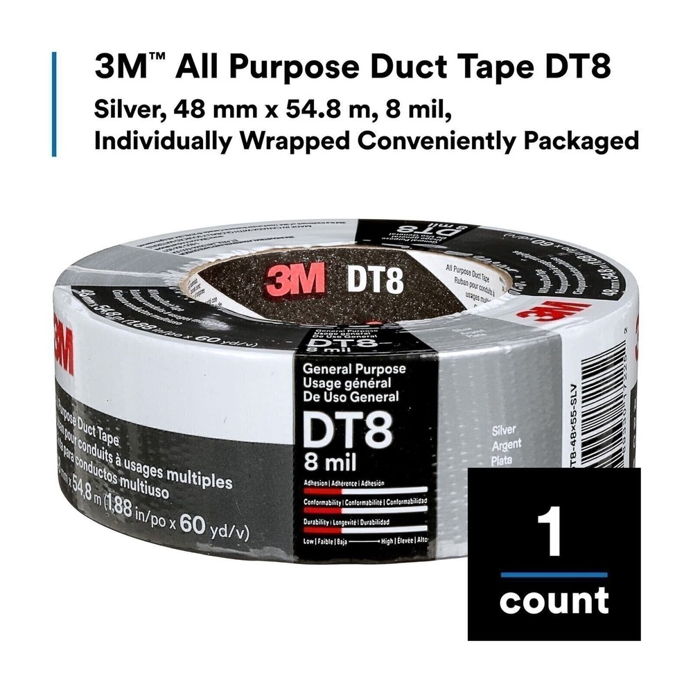 3M DT8 Industrial Strength Multi-Use Duct Tape