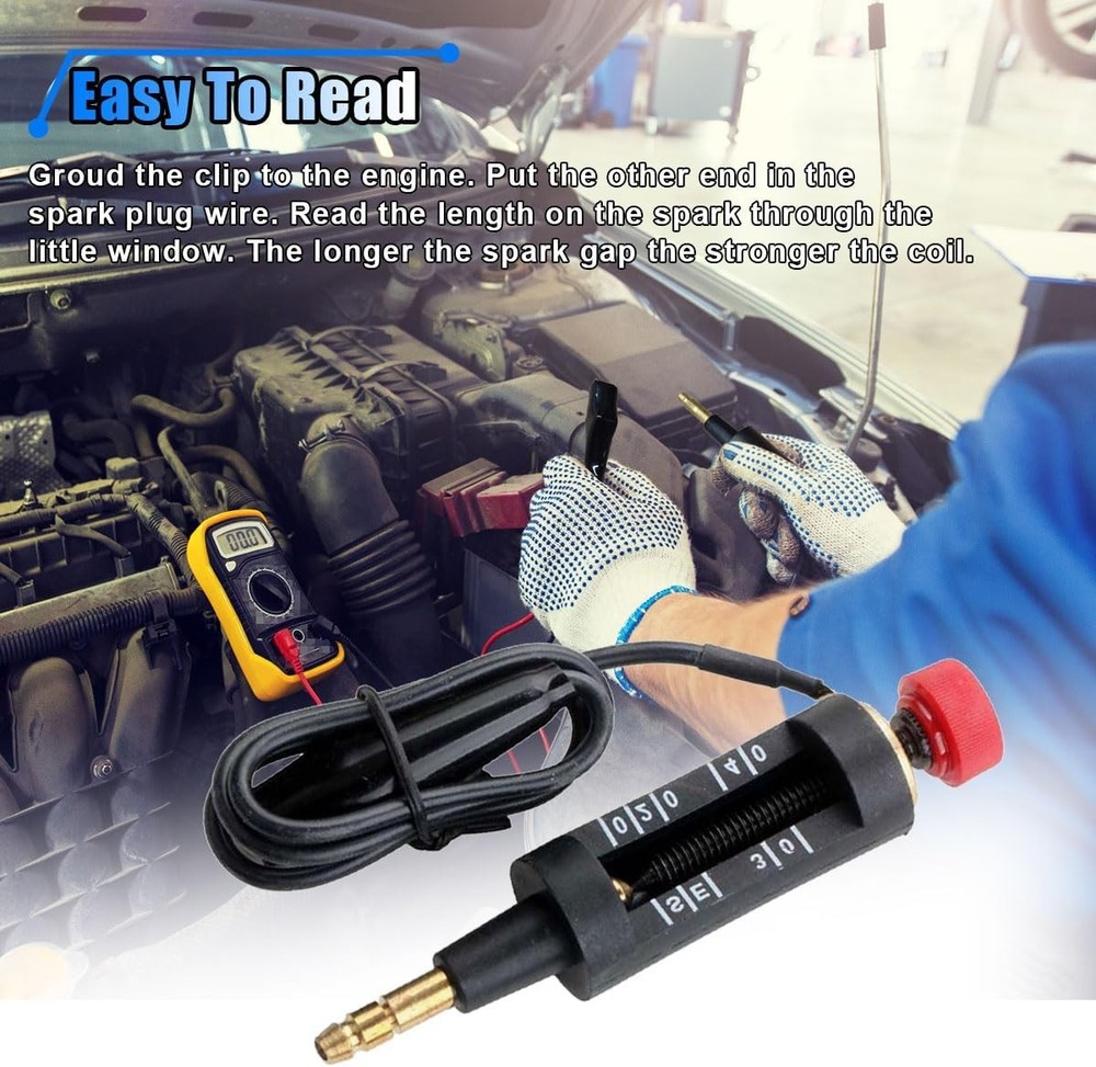 Spark Plug Tester, Coil-on Plug Ignition Spark Circuit Tester, Diagnostic Test T