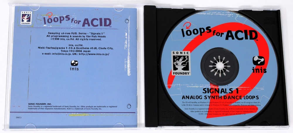 Sonic Foundry Fuel Signals 1 Loops For Acid Sample/Sound Library/Sampling CD