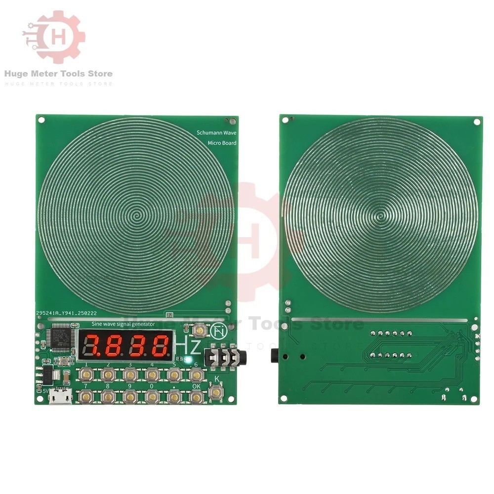 For Schumann Wave Generator Pulse Sine Frequency+Audio Output Connector+Case