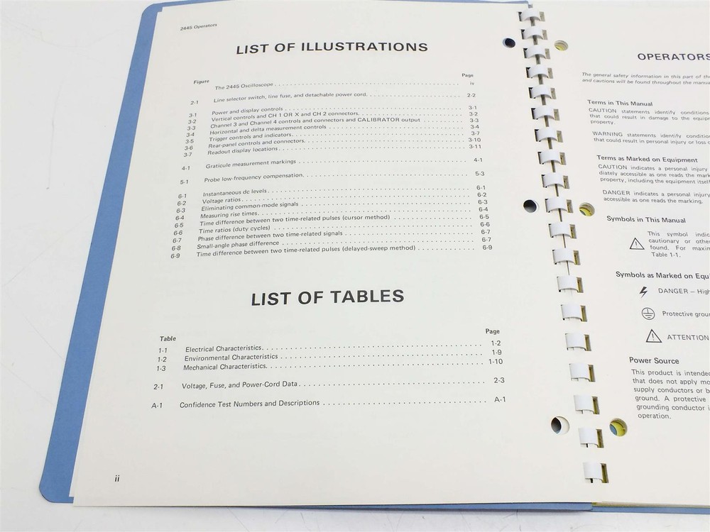 Tektronix 2445 Oscilloscope Instruction Manual