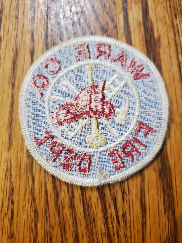 Vintage Ware County Fire Department uniform shoulder patch GEORGIA
