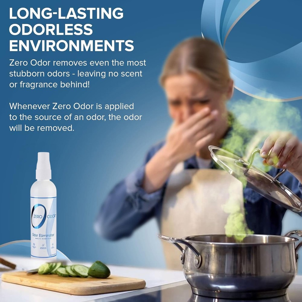 Zero Odor Multi-Purpose Eliminator - 8 Fl Oz (Pack of 1), White