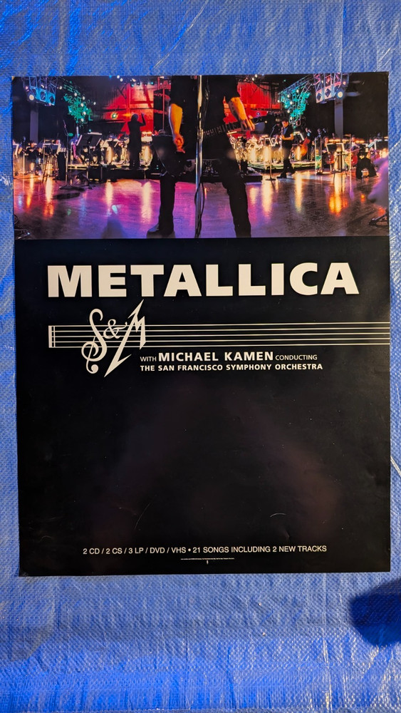 Metallica 1999 Promo Poster S&M Symphony 18x24