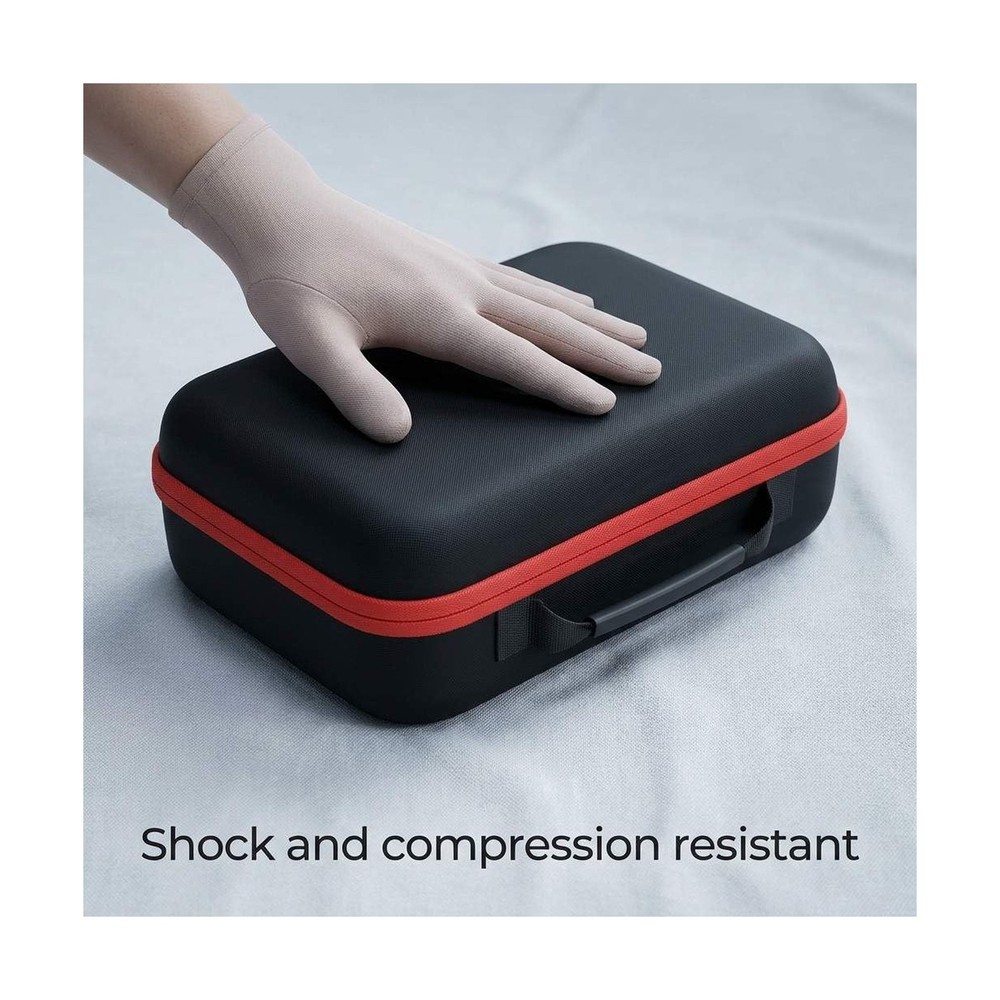 QWORK Compact Tool Storage Case 33×22.5×9cm – Shock‑Resist