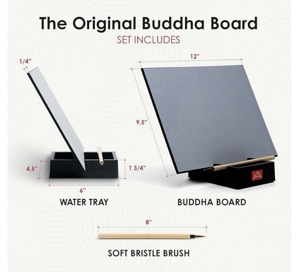 Buddha Board Original Water Painting Board Mindfulness Creativity No Mess Art