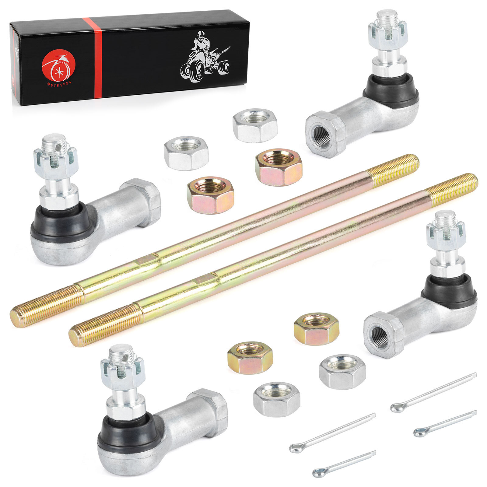 Tie Rods with End Kit for Honda Rancher 350 TRX350 400 TRX400 ATV 53158-HP5-003