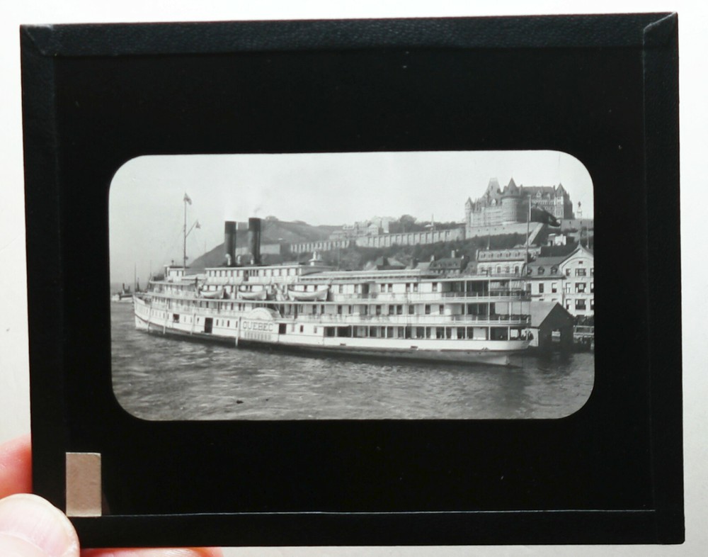 HUGE Quebec steamboat Canada? GLASS SLIDE
