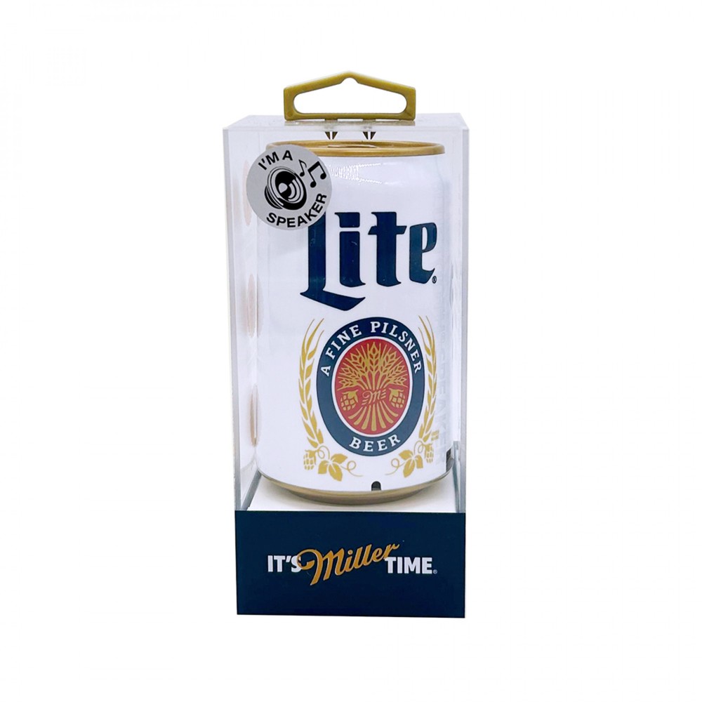 Miller Lite Can Shaped Bluetooth Speaker White