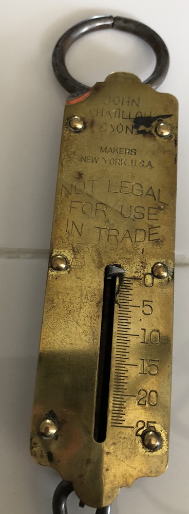 JOHN CHATILLON AND SONS HANGING SCALE #25 VINTAGE