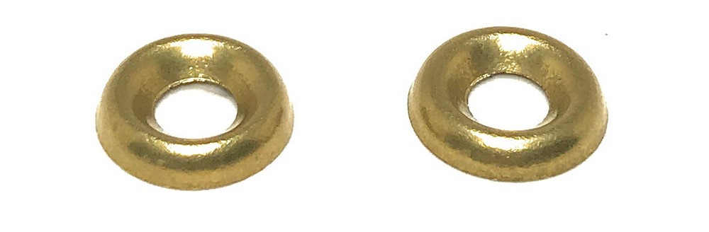 (100) #8 Solid Brass Finishing Washers Cup Washers Fast Free Shipping