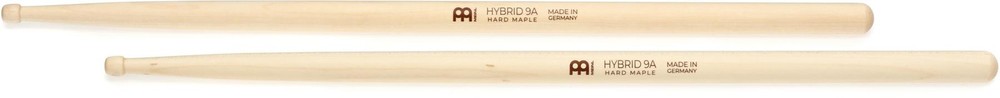 Meinl Stick & Brush Hybrid Drumsticks - 9A - Hard Maple (5-pack) Bundle
