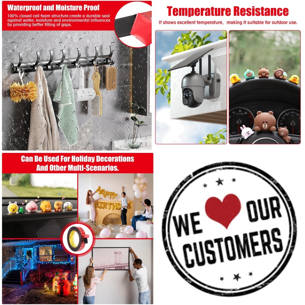 Strong Double Sided Tape 16.5ft Length