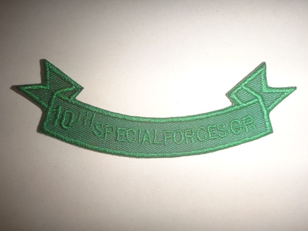 US Army 10th SPECIAL FORCES GROUP Scroll Patch