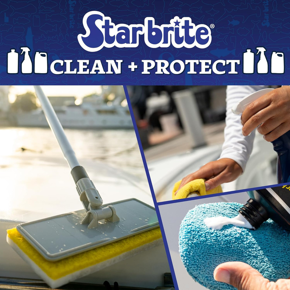 Scrub Pad Kit - 3 Different Textured Scouring Pads & Interchangeable Handle (040