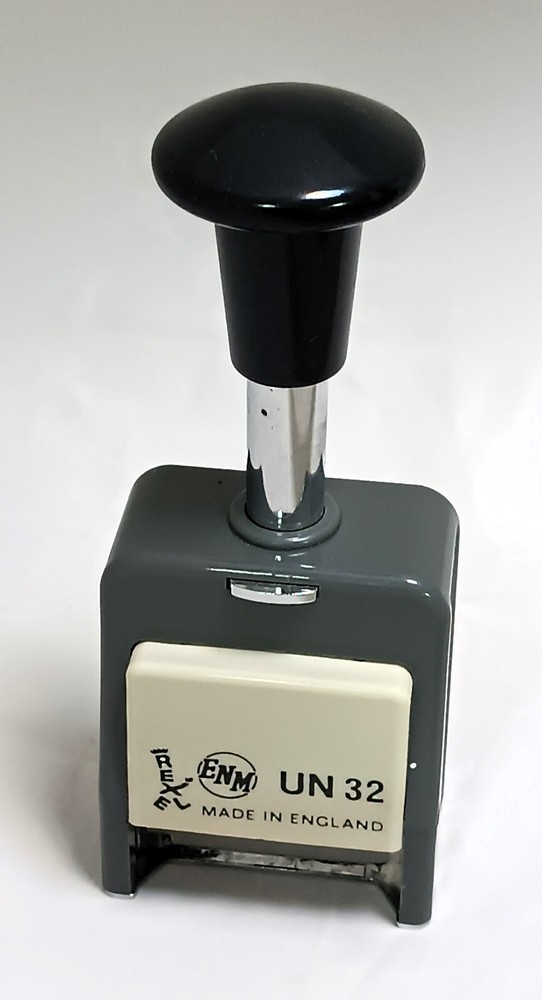 Rexel ENM Automatic Numbering Machine, Vintage Letterpress Machine