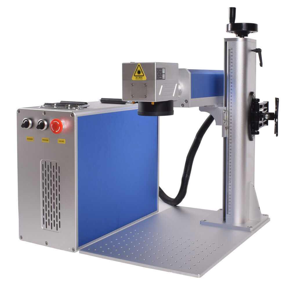 JPT Mopa 100W Fiber Laser Marking Machine Rotary Metal Steel Marking BJJCZ US