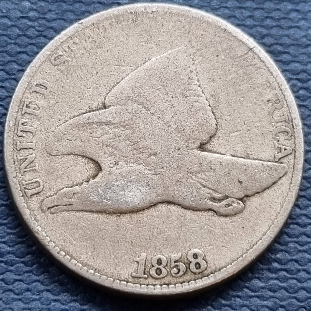 1858 Flying Eagle Cent 1c Circulated #91761
