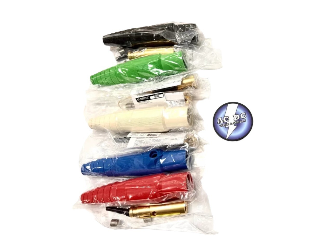 Hubbell HBL300 Cam-Lock Wire Set 6G - 2/0 Male Camlok Connector kit series 16