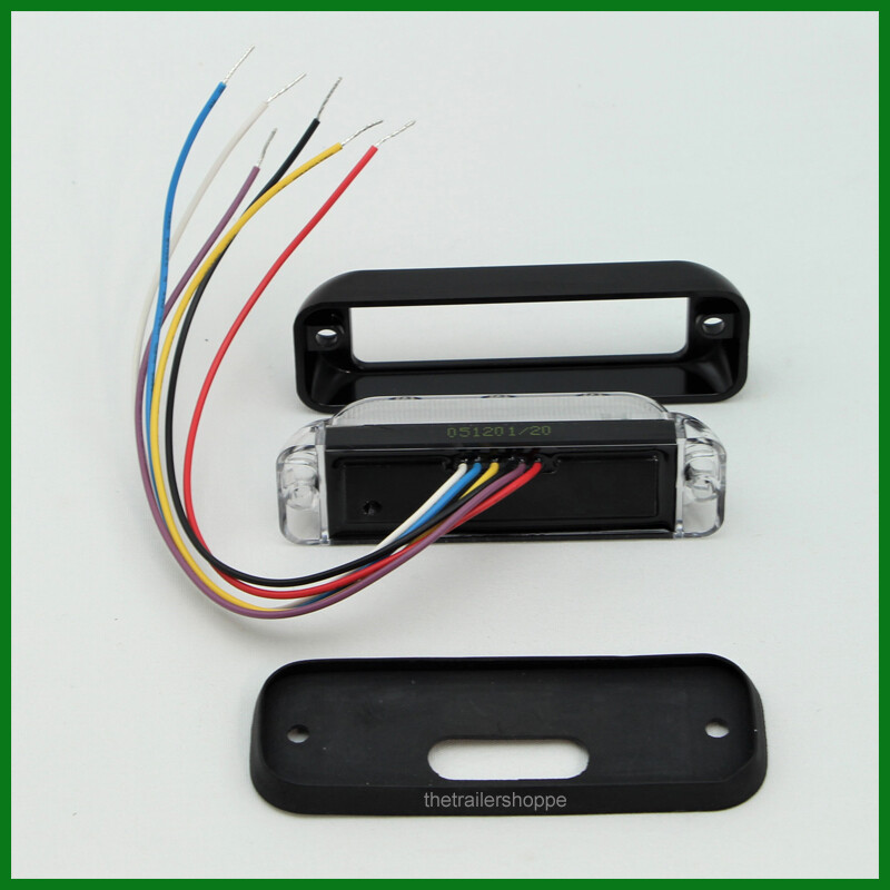 Dual Color Amber White 12 LED Strobe Warning Surface Mount Light