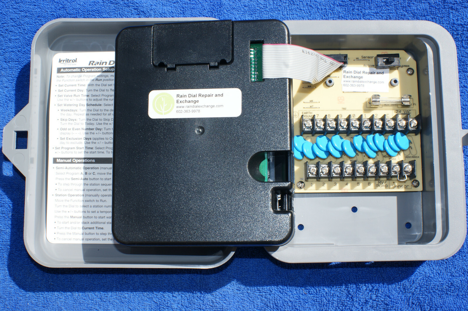 NEW - Irritrol / Hardie Rain Dial RD-600 R / RD-600 INT COMPLETE SYSTEM