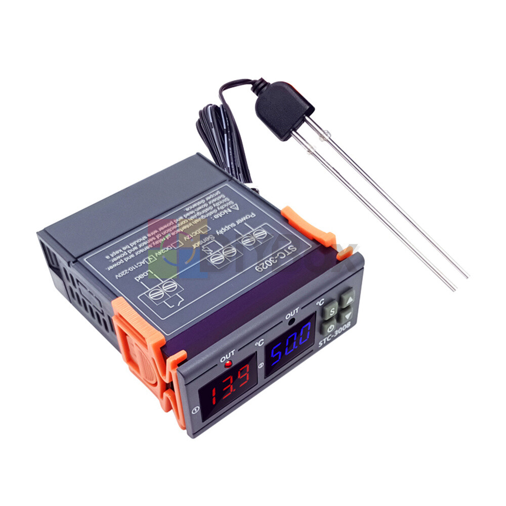 DC12V/24V STC-3029 Digital Soil Humidity Controller Regulator Hygrometer Sensor
