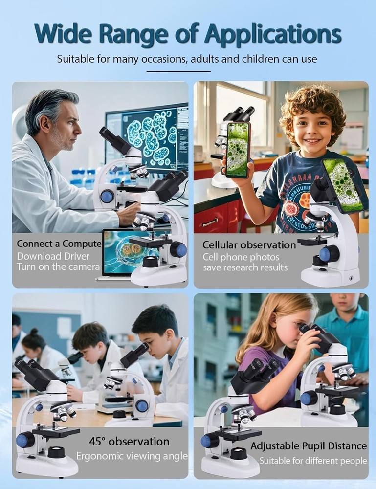 Achromatic Objective Lens USB Digital Microscope