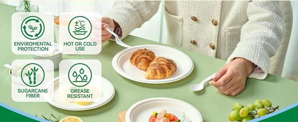J CHEF postable Heavy Duty Plates 𝟳 𝗶𝗻𝗰𝗵 𝗮𝗻𝗱 𝟵 𝗶𝗻𝗰𝗵