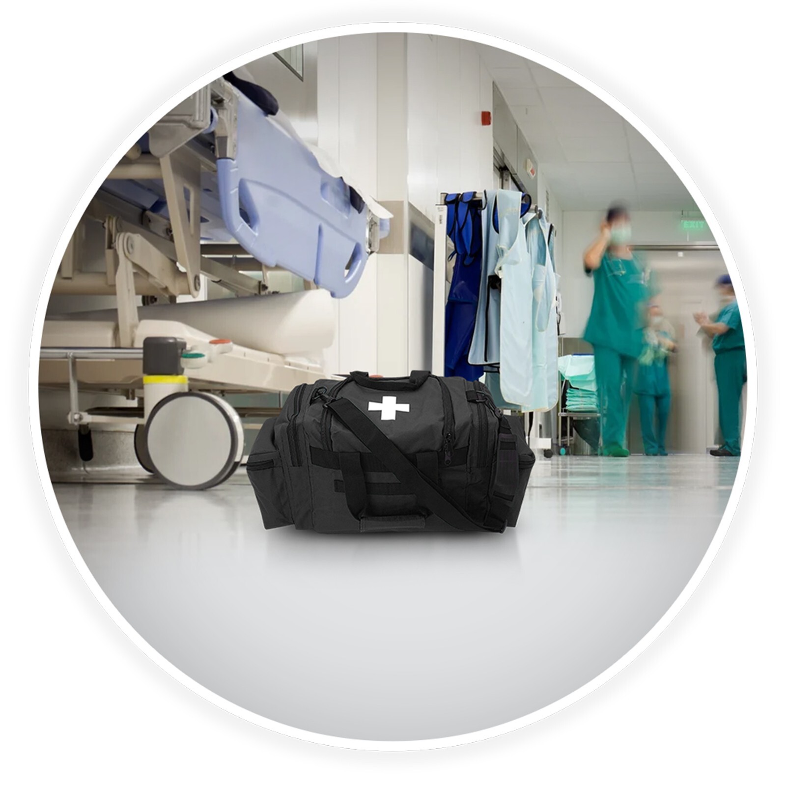 First Aid Responder EMS Emergency Medical Trauma Bag Deluxe