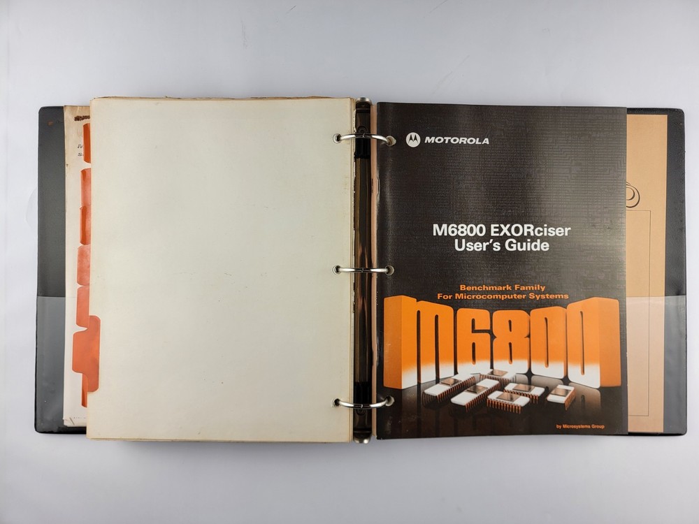 Original Vintage Motorola M6800 Microprocessor Manuals Guides Retro Computing