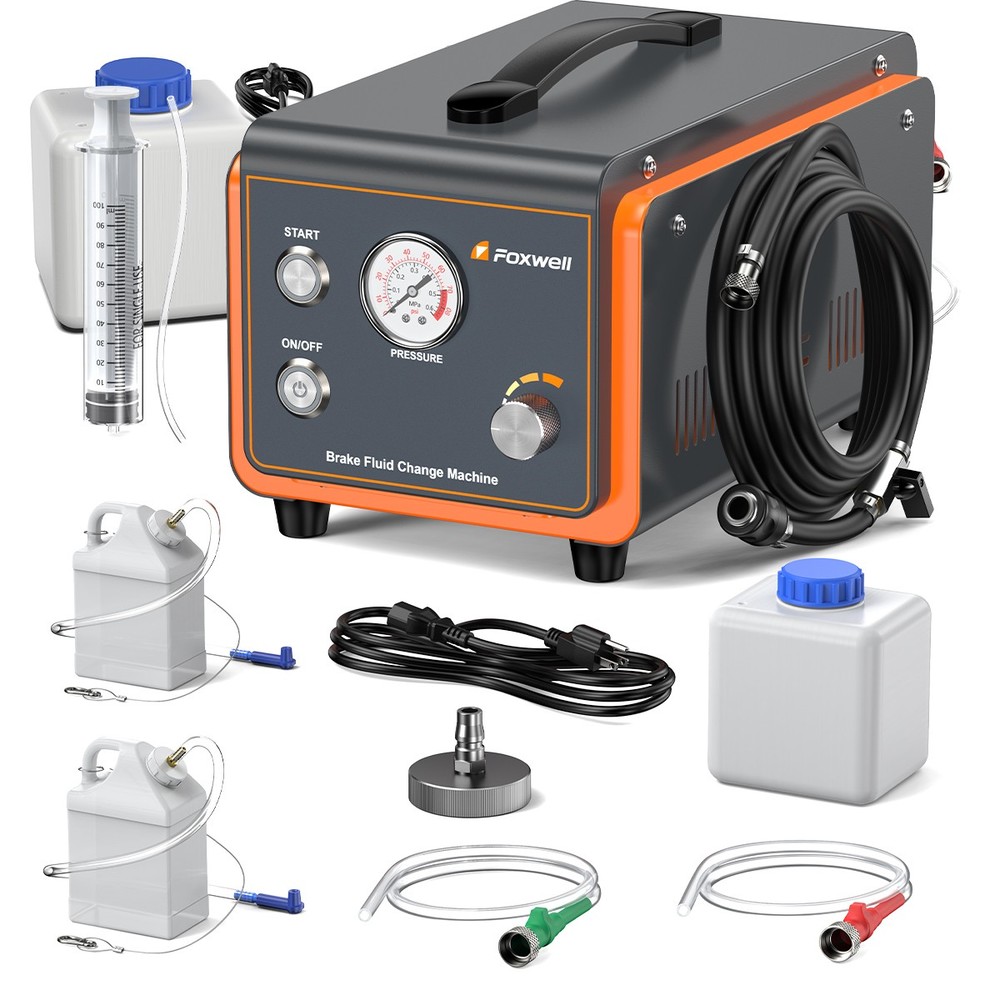 Foxwell RT1000 Auto Brake Bleed Machine with Tools - Complete System Bleeder Kit