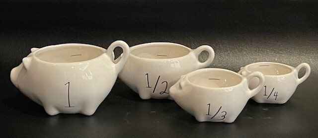 Rae Dunn Pig Measuring Cups