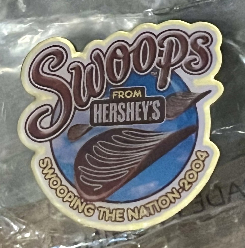 Rare 2004 Hershey’s Chocolate Swoops Advertising Hat Lapel Pin