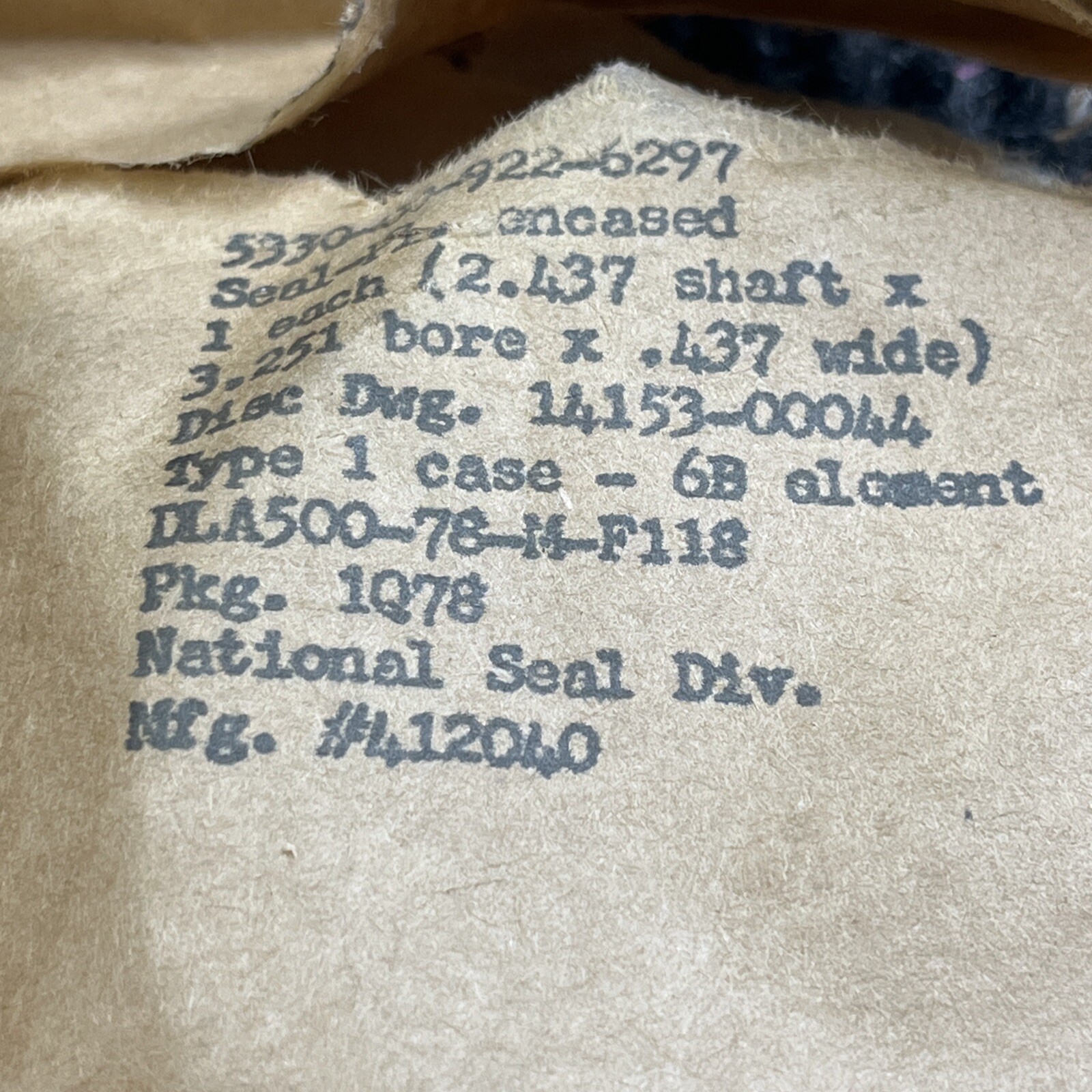 🔥🔥🔥412040 NATIONAL OIL SEAL Free Shipping (2.437x3.251x0.437)