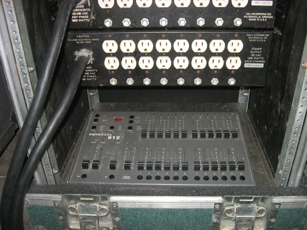 NRD 8000 Dimmers 16 channels. 13U pull over rack controller drawer finish panel.