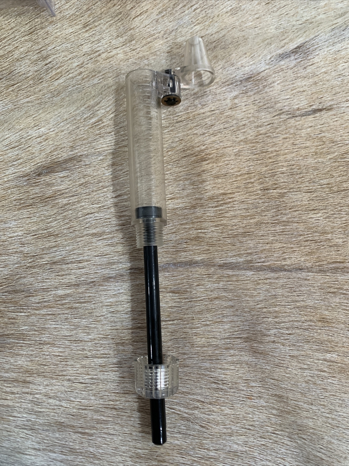 Clear Plastic Black Powder Measure