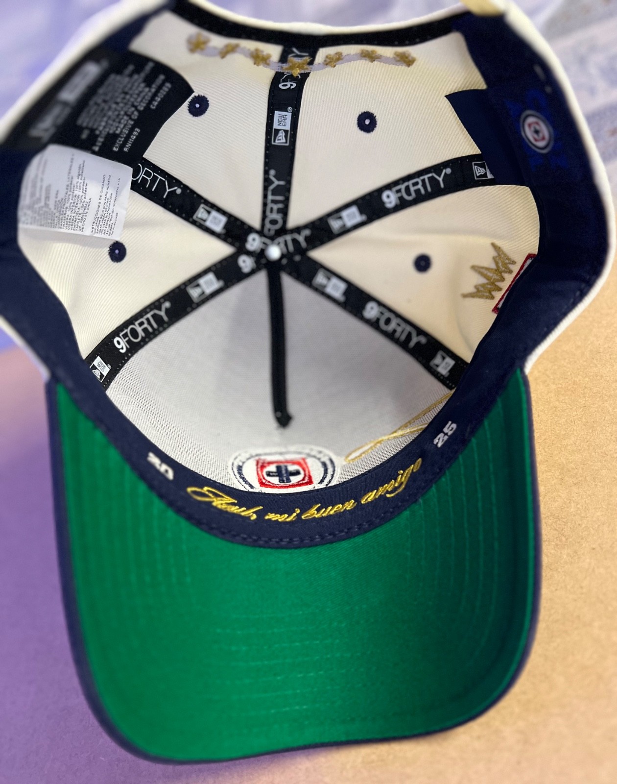 CRUZ AZUL NEW ERA CAP 9FORTY SNAPBACK ADJUSTABLE LIGA MX CONCACAF CHAMPION 2025