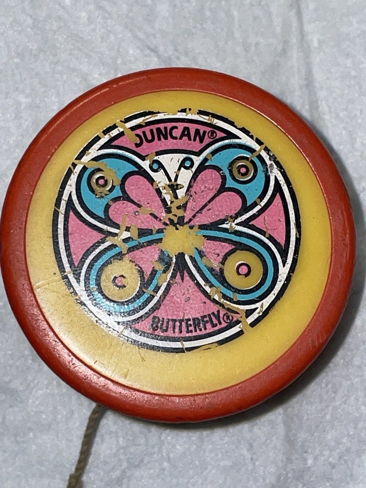 Vintage DUNCAN YO-YO Psychedelic Butterfly