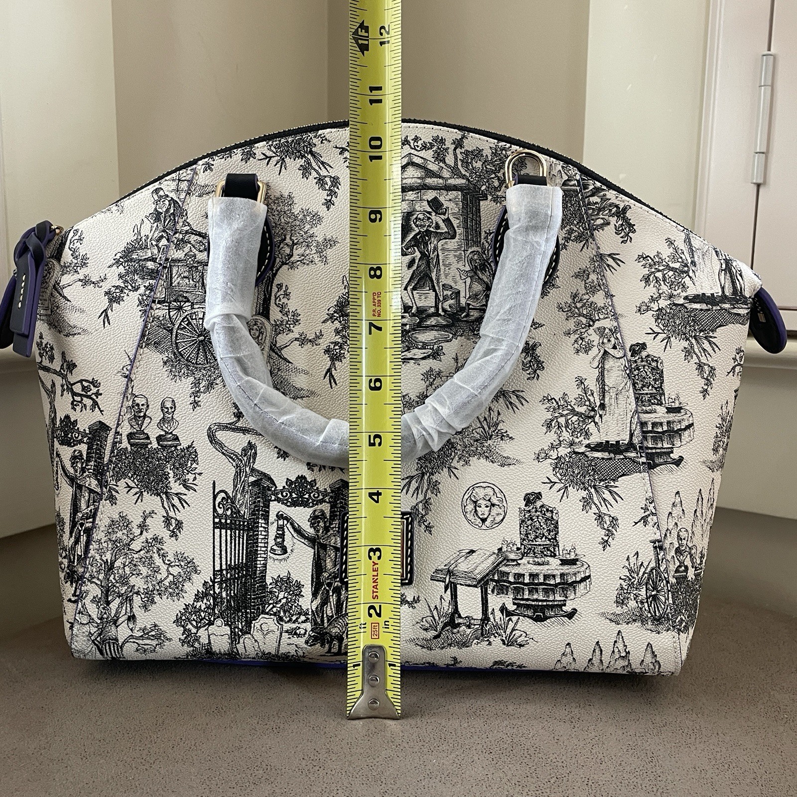 Dooney & Bourke Disney 2025 Haunted Mansion Toile Satchel Bag - NWT