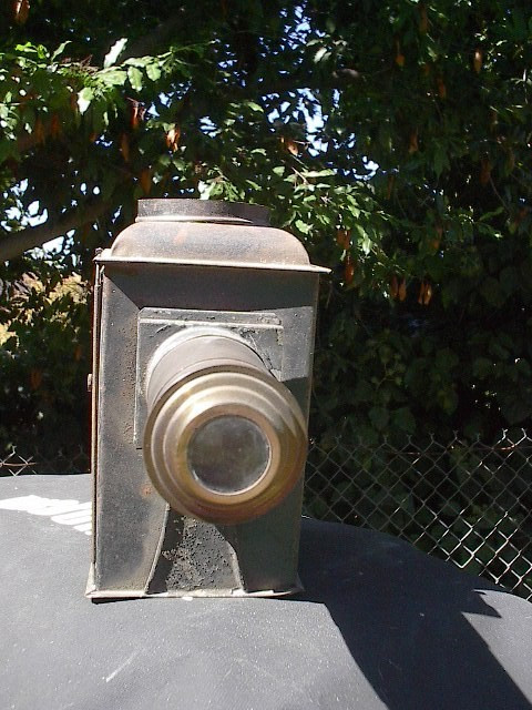 Antique  Magic Lantern Slide Projector.