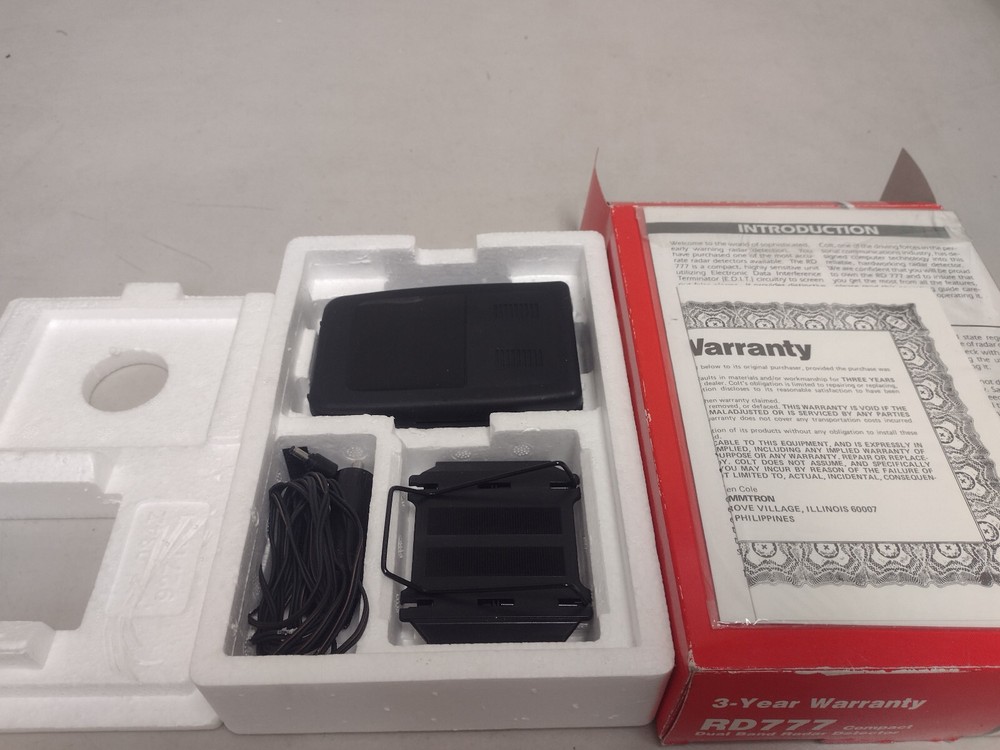 Colt Radar Detector RD777 - New, Open Box