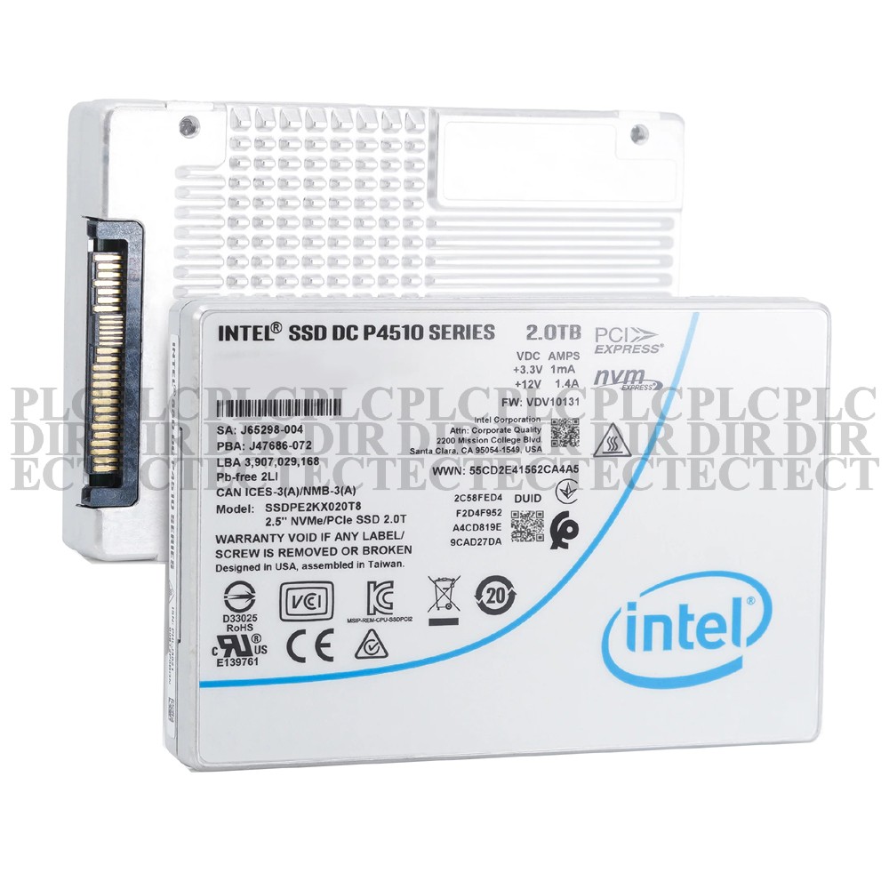 New INTEL P4510 2TB NVMe U.2 SSD