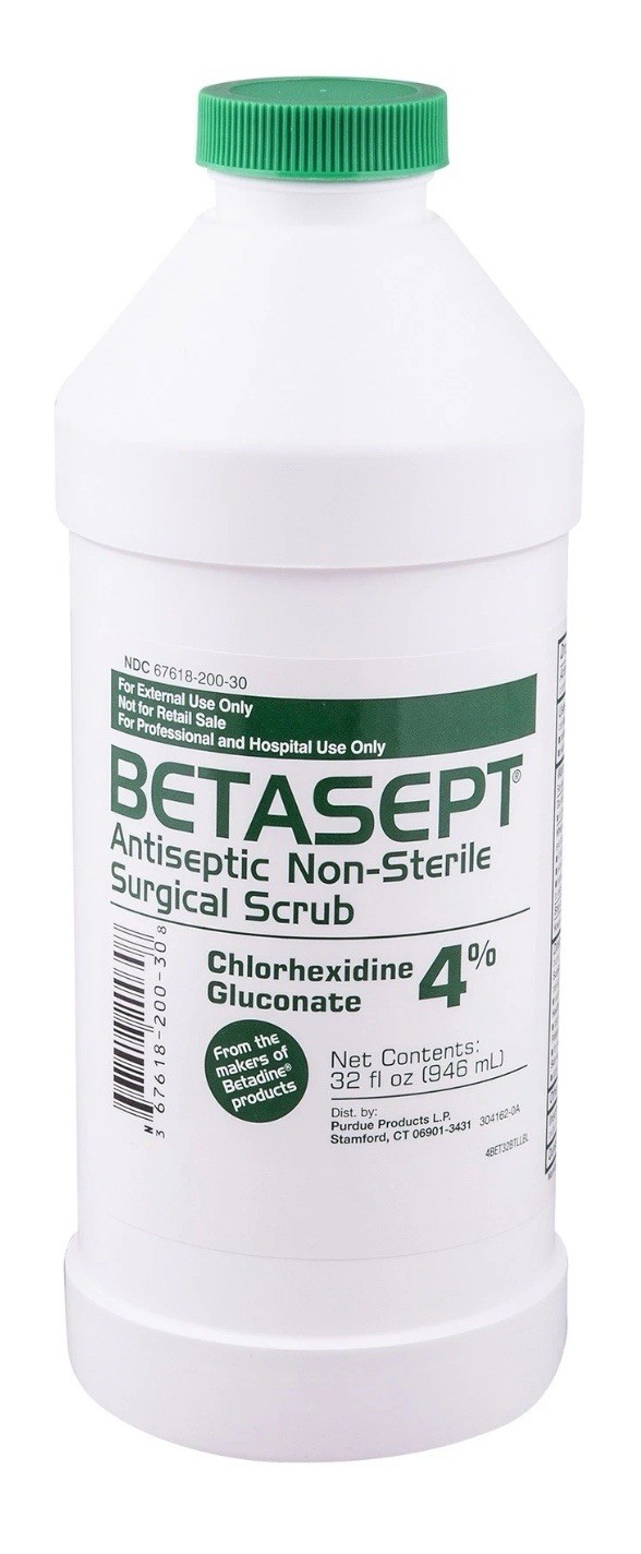 BETASEPT Antiseptic Surgical Scrub Chlorhexidine Gluconate Solution 32 oz 4/2026