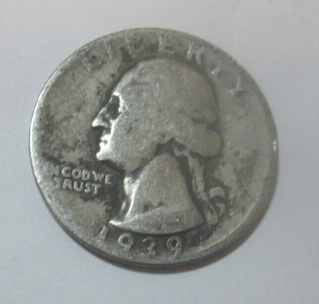1939  Washington Silver Quarter   90% Silver