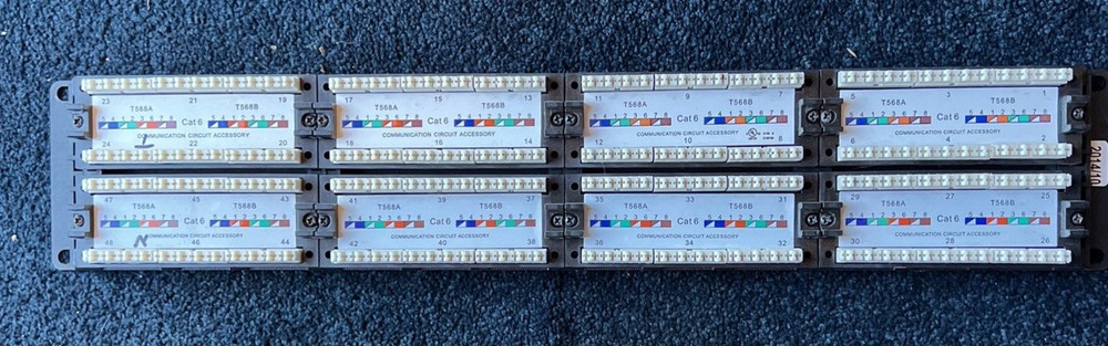 ATP 5e Network Connectivity Cat5e 568 B Systems 48-Port Data Patch Panel