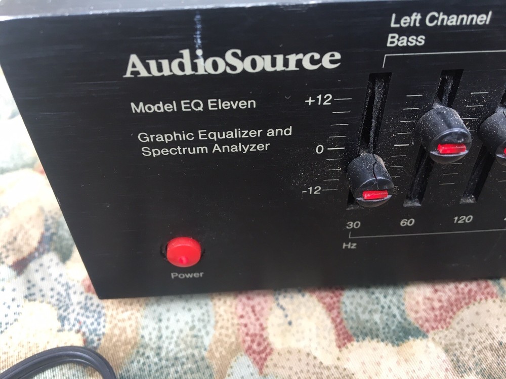AudioSource EQ Eleven 10 Band Graphic Equalizer with Spectrum Analyzer Display