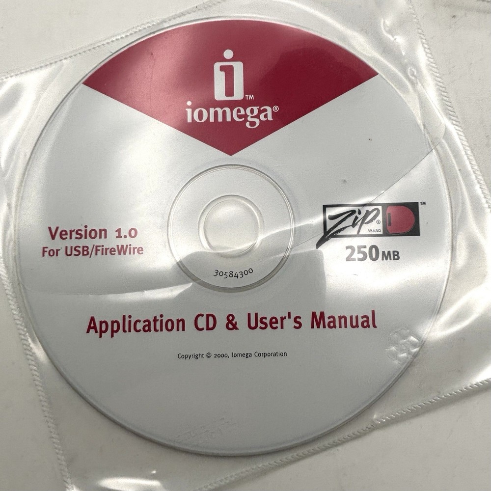 2 CD Set IOMEGAWARE VERSION 1.0 for USB | ZIP