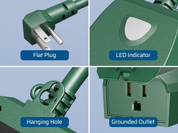 DEWENWILS Outdoor Dimmer for String Lights, Remote Control, Weatherproof, 100FT